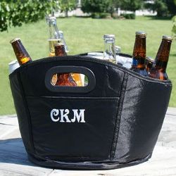 Embroidered Initials Party Drink Cooler Tub