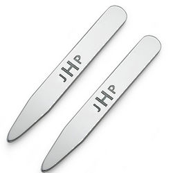 Sterling Silver Personalized Collar Stays