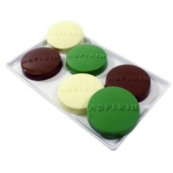 Assortment of Milk Chocolate Aspirin Tablets