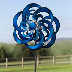 Blue Waves Wind Spinner