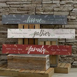 Personalized Cozy Home Wooden Sign