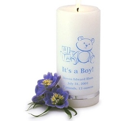 Personalized It's a Boy Candle