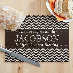 Personalized Life's Greatest Blessing Glass Cutting Board