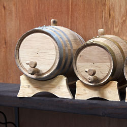 Personalized White Oak Whiskey Barrel