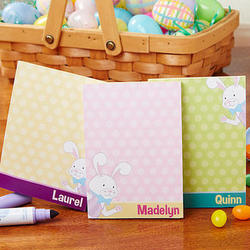 Kid's Personalized Easter Bunny Notepads