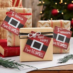 Santa Belt Personalized Gift Tags