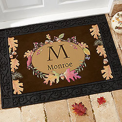 Autumn Hues Personalized Standard Doormat
