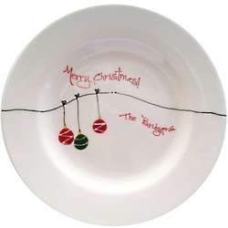 Personalized Christmas Ornament Plate
