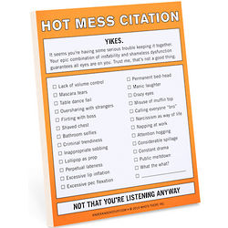 Hot Mess Citation Notepad