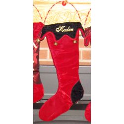 Victorian Charm Velvet Personalized Stockings
