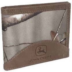 Realtree Camo Nylon and Leather Billfold Wallet
