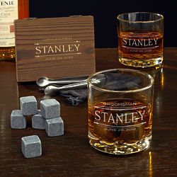 Stanford Groomsman Personalized Whiskey Gift Set for Groomsman
