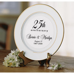 Personalized Anniversary Plate