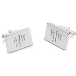 Classically Silver Cuff Links