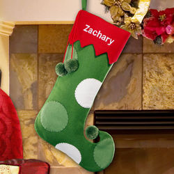Personalized Wool Jester Christmas Stocking