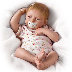 Maggie Breathing Lifelike Baby Girl Doll