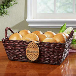 Personalized Easter Egg Tag Serving Basket