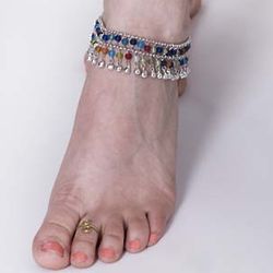 Rainbow Bell Anklet