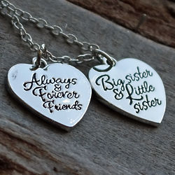 Always and Forever Friends Big and Little Sister Necklace