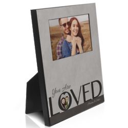 Personalized You Are Loved Vertical Picture Frame