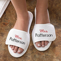 Embroidered Mrs. Terry Spa Slippers