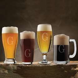 Personalized Craft Brew Assorted Glass Tasting Set