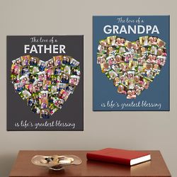 Personalized From the Heart Custom Photo Canvas Art Print