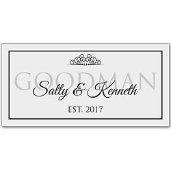 Couples Personalized 18" Wall Sign