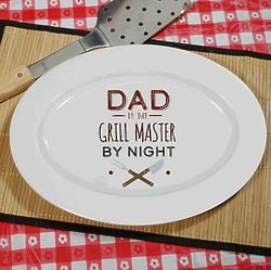 Personalized Grill Master By Night Barbecue Platter