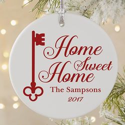 Home Sweet Home Personalized Premium Christmas Ornament