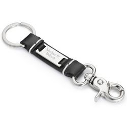 Personalized Leather Key Chain with Clip