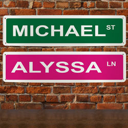 Personalized Street Wall Sign