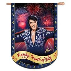 Elvis Presley Fourth of July Indoor and Outdoor Celebration Flag