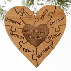 Personalized Together We Make a Family 2-Sided Ornament