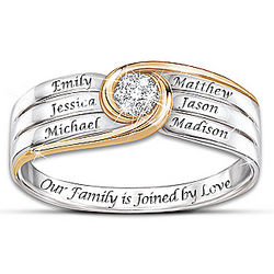 Joined in Love Personalized Diamond Ring