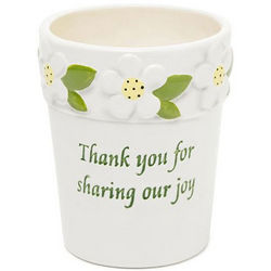 Thank You For Sharing Our Joy Miniature Flower Pots