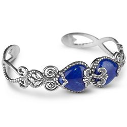 Sincerely Fabulous Blue Lapis Cuff Bracelet