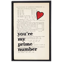 You're My Prime Number Vintage Art Print