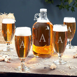 Montford Personalized Pilsner Glasses and Growler