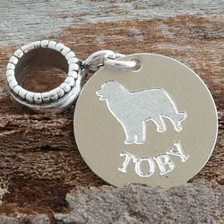 Dog Breed Personalized Sterling Silver Charm Bead