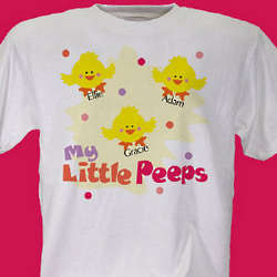 Little Peeps Personalized Easter T-Shirt