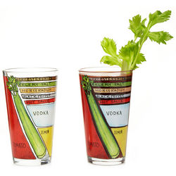 2 Bloody Mary Diagram Glasses