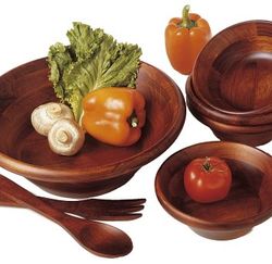 Cherry Collection 7-Piece Salad Set with Servers