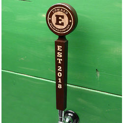 Large Custom Initial Brewing Company Beer Tap Handle