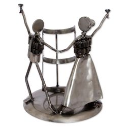Happy Pair Recycled Auto Parts Bottle Holder