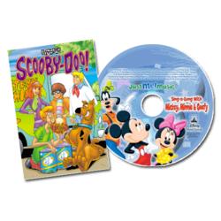Personalized Mickey CD and Scooby Book Gift Set