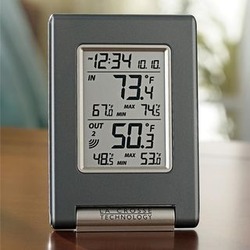 Wireless LCD Indoor/Outdoor Thermometer with Clock