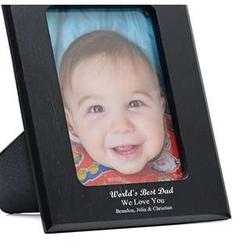 World's Best Dad Personalized Marble Photo Frame