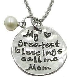My Greatest Blessings Call Me Mom Custom Birthstone Necklace