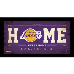 Los Angeles Lakers Home Sweet Home Sign